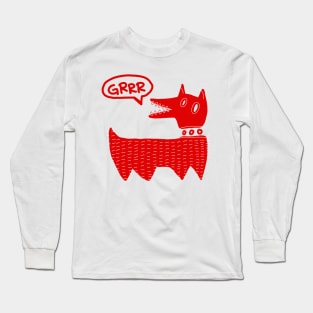 RED DOG GRRR Long Sleeve T-Shirt